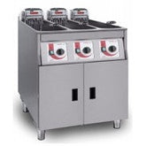 Super Easy 633 Electric Free-standing Triple Tank Fryer with Gravity Filtration - 3 Baskets. - Mabrook Hotel Supplies